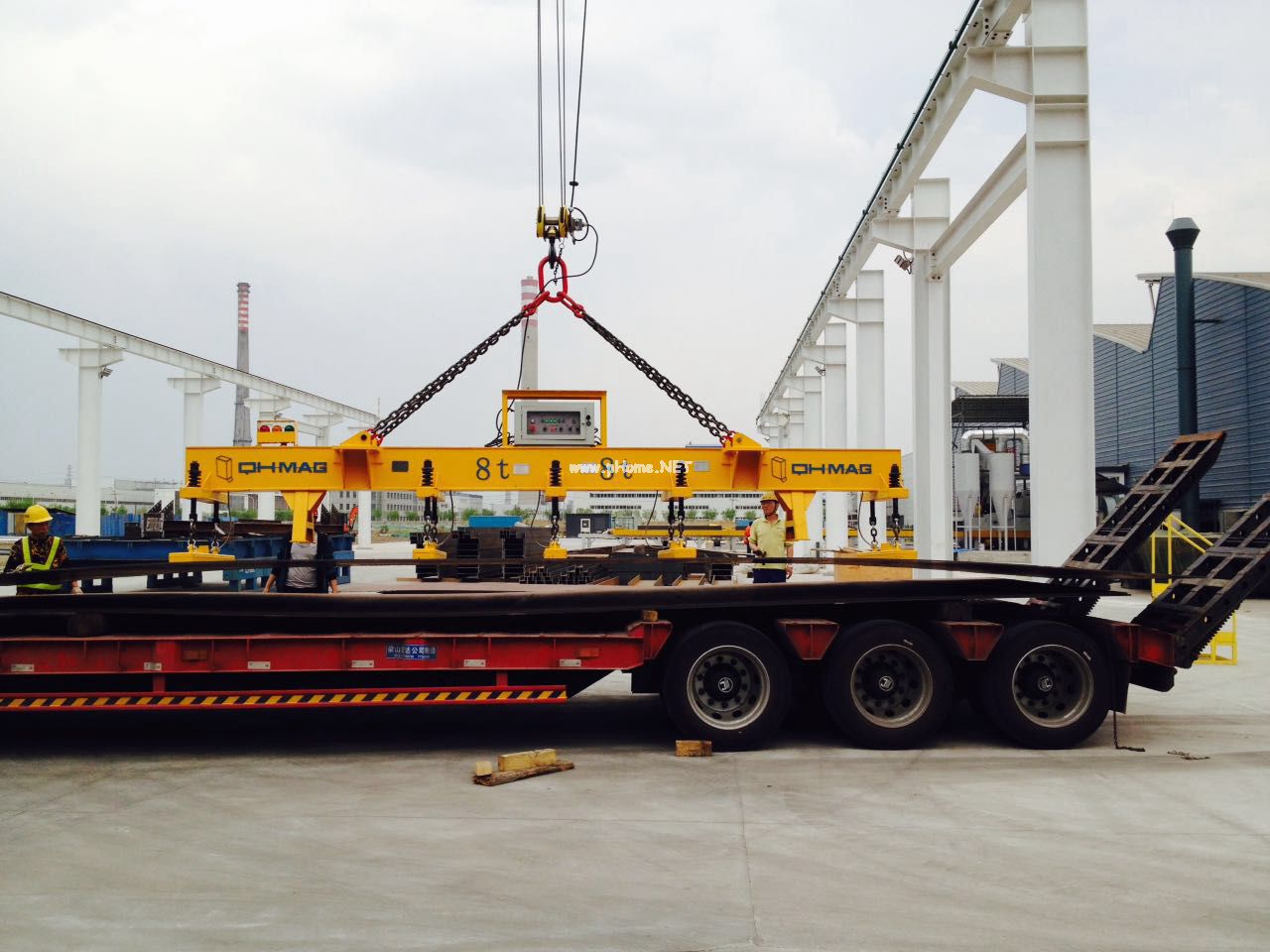 鋼板起重電永磁吊具，千豪磁力吊